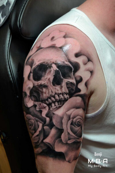 Tatouage réalisé par Benji, au shop de Lyon (Terreaux)