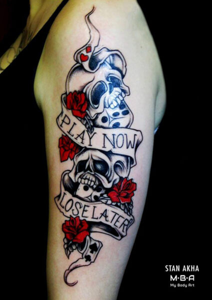 Tatouage réalisé par Stan Akha, au shop de Villeurbanne