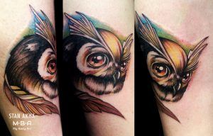 Tatouage réalisé par Stan Akha, au shop de Villeurbanne
