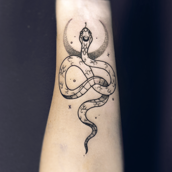 Serpent réalisée par Osmie au shop de MBA Lyon.