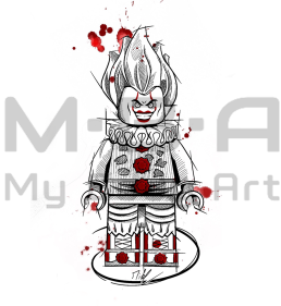 Tatouage Lego Joker, à réaliser avec Mikl à MBA - My Body Art Grenoble.