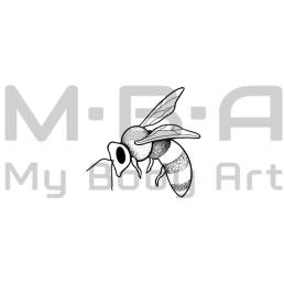 Flash tatouage abeille en dot à réaliser avec Doud'Z à MBA - My Body Art Villeurbanne.