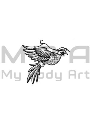 Corbeau nordique à réaliser avec Xav au shop MBA - My Body Art de Chambéry.