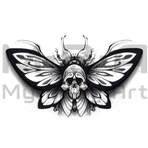 Flash Automne papillon skull
